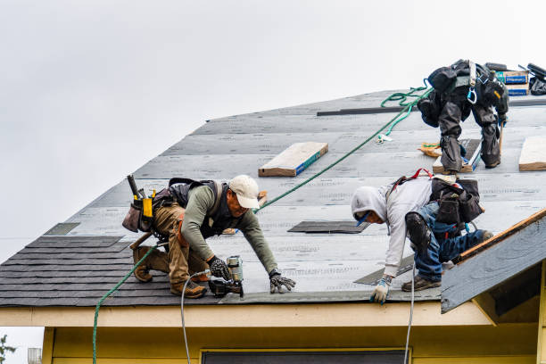 Professional Gutter Installation technician working in Chokio, MN